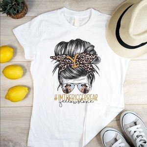Super cute beth Dutton I’m the bigger bear messy bun tee